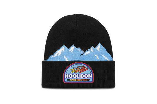 Black "Alpine" Snow Beanie