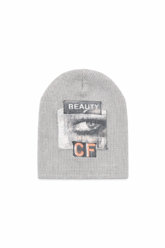 Grey “Editorial” Beanie